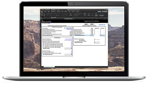 laptop-capital-gains-calculator-spreadsheet