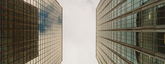 Image of two corporate high rises, whose value can be estimated using cash on cash.