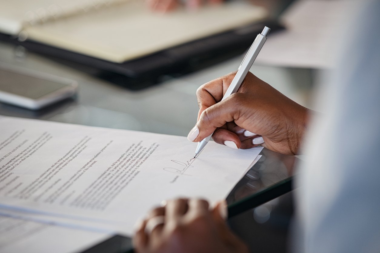 A person signing a will