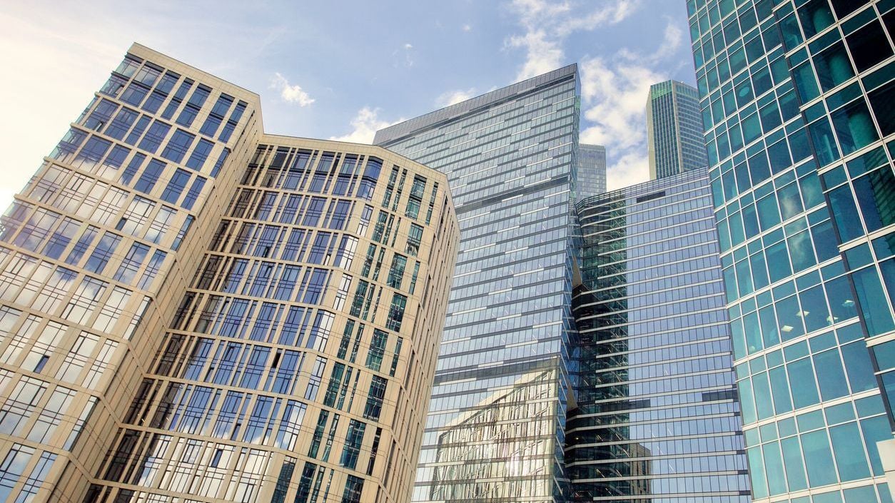 Commercial real estate skyscrapers