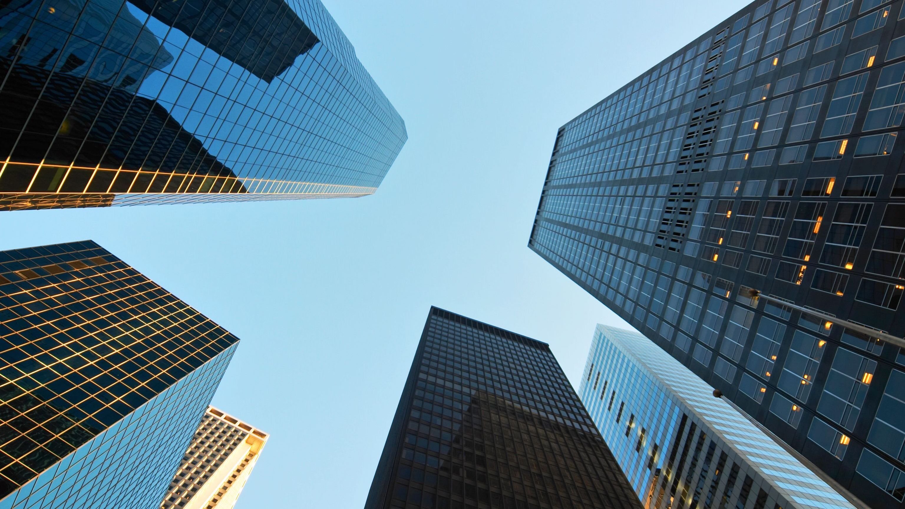 Sky scrapers in New York.