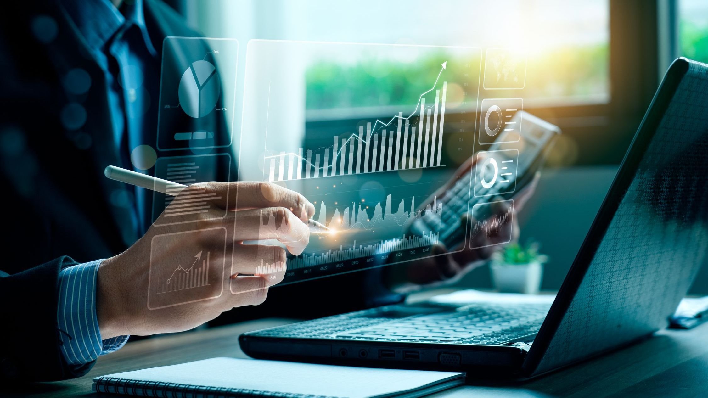Analyze economic growth charts for informed business finance decisions.