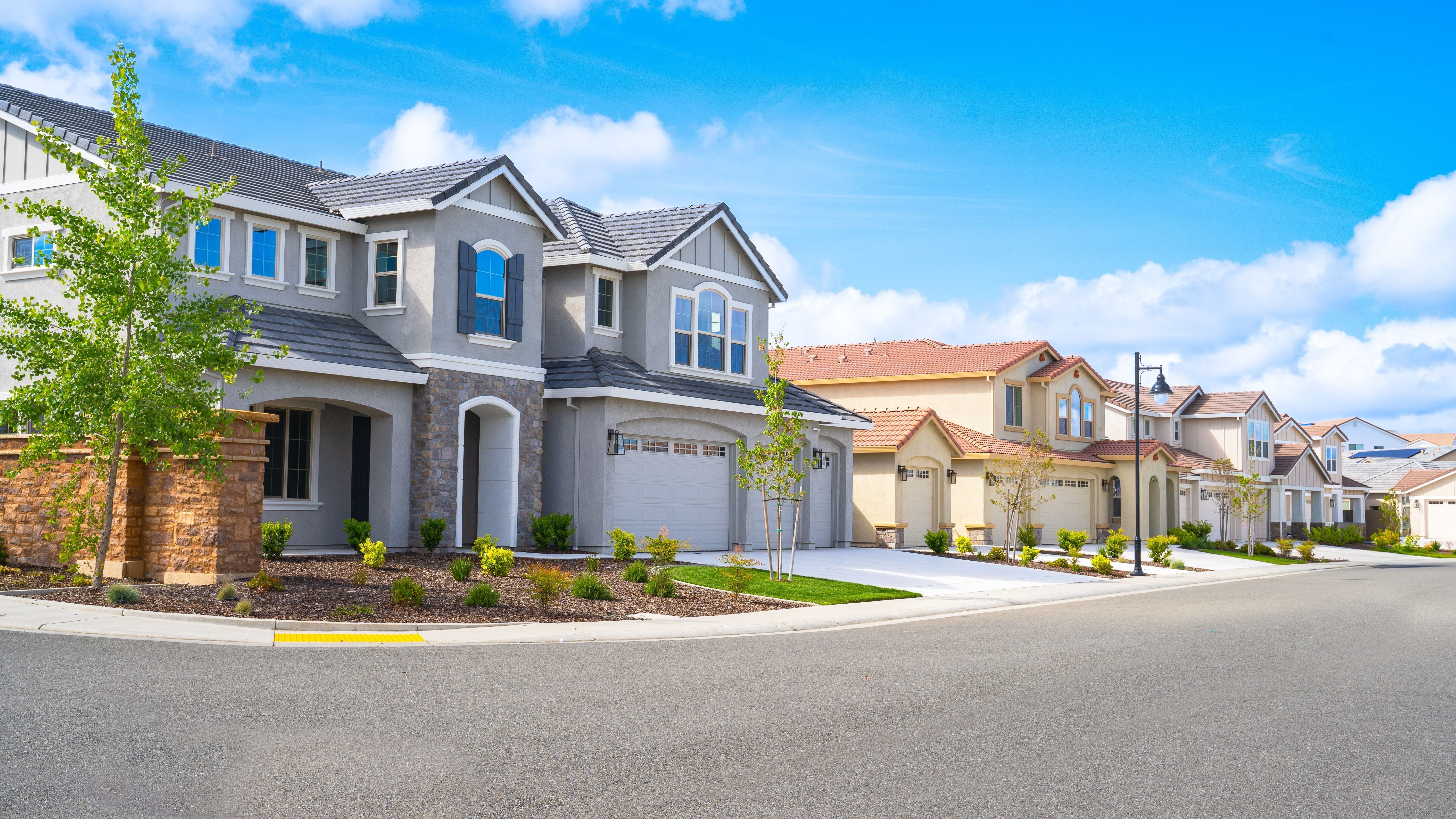 Row of Single Family Homes.