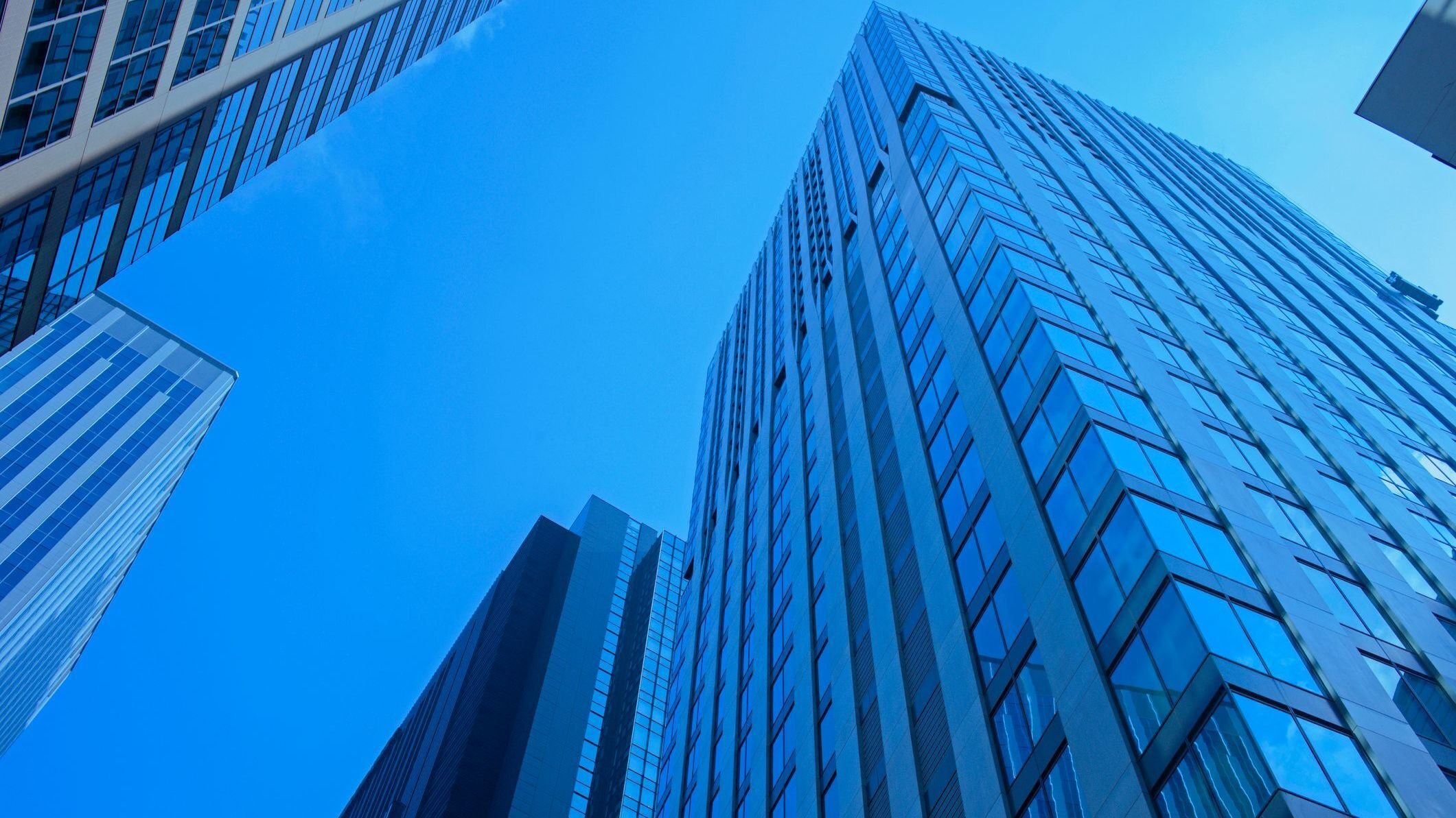 High rise buildings in office area.