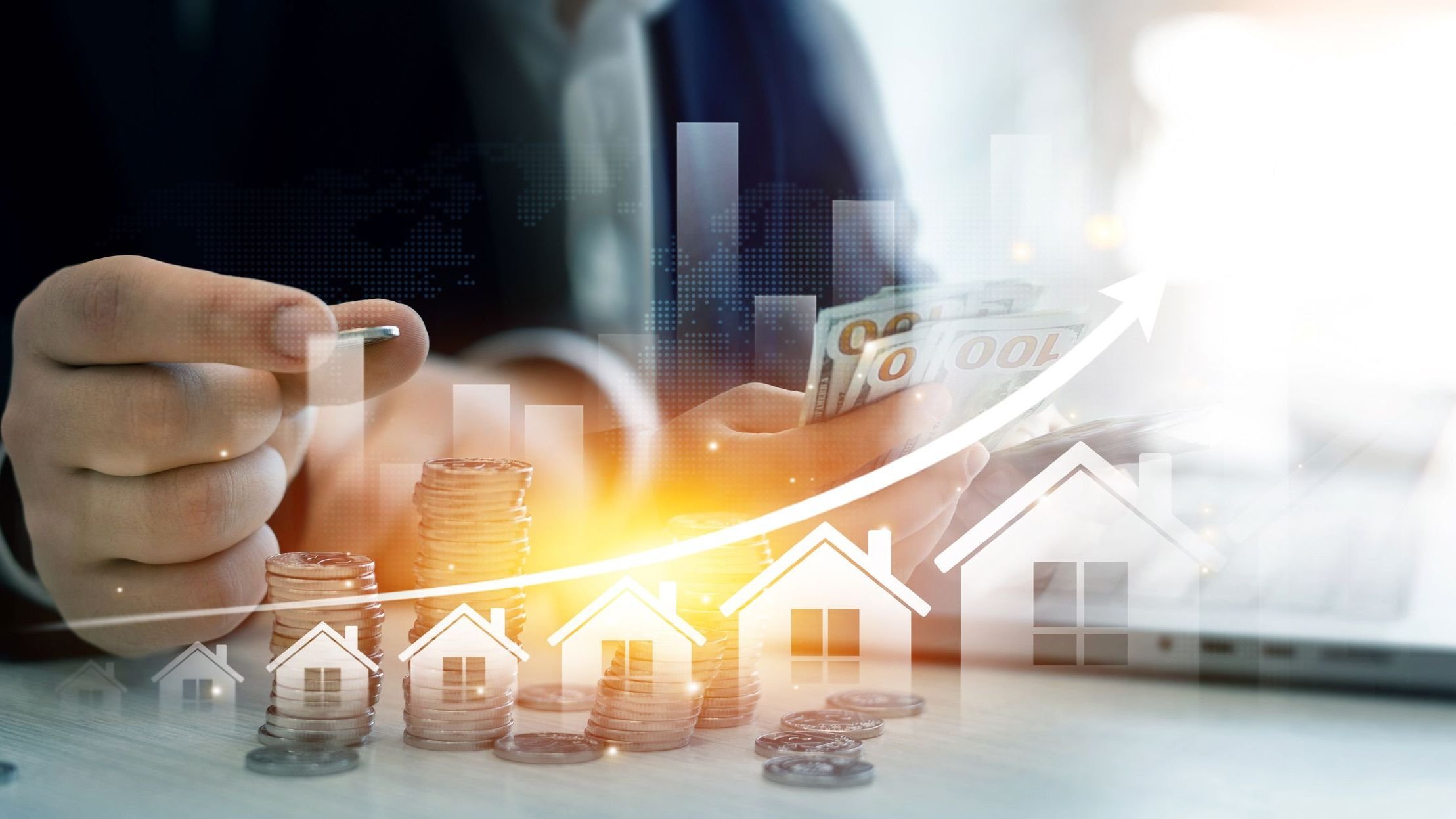 Increase in real estate prices worldwide.Research strategy for buying, selling, renting real estate for profit.Real estate investment for future of success.Tax benefits for buy real estate.