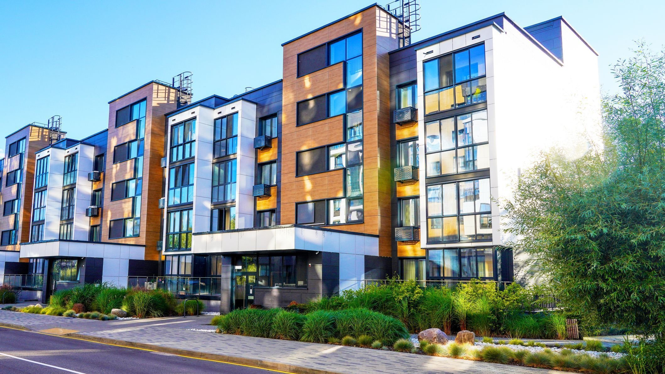 Modern residential building in contemporary architecture.