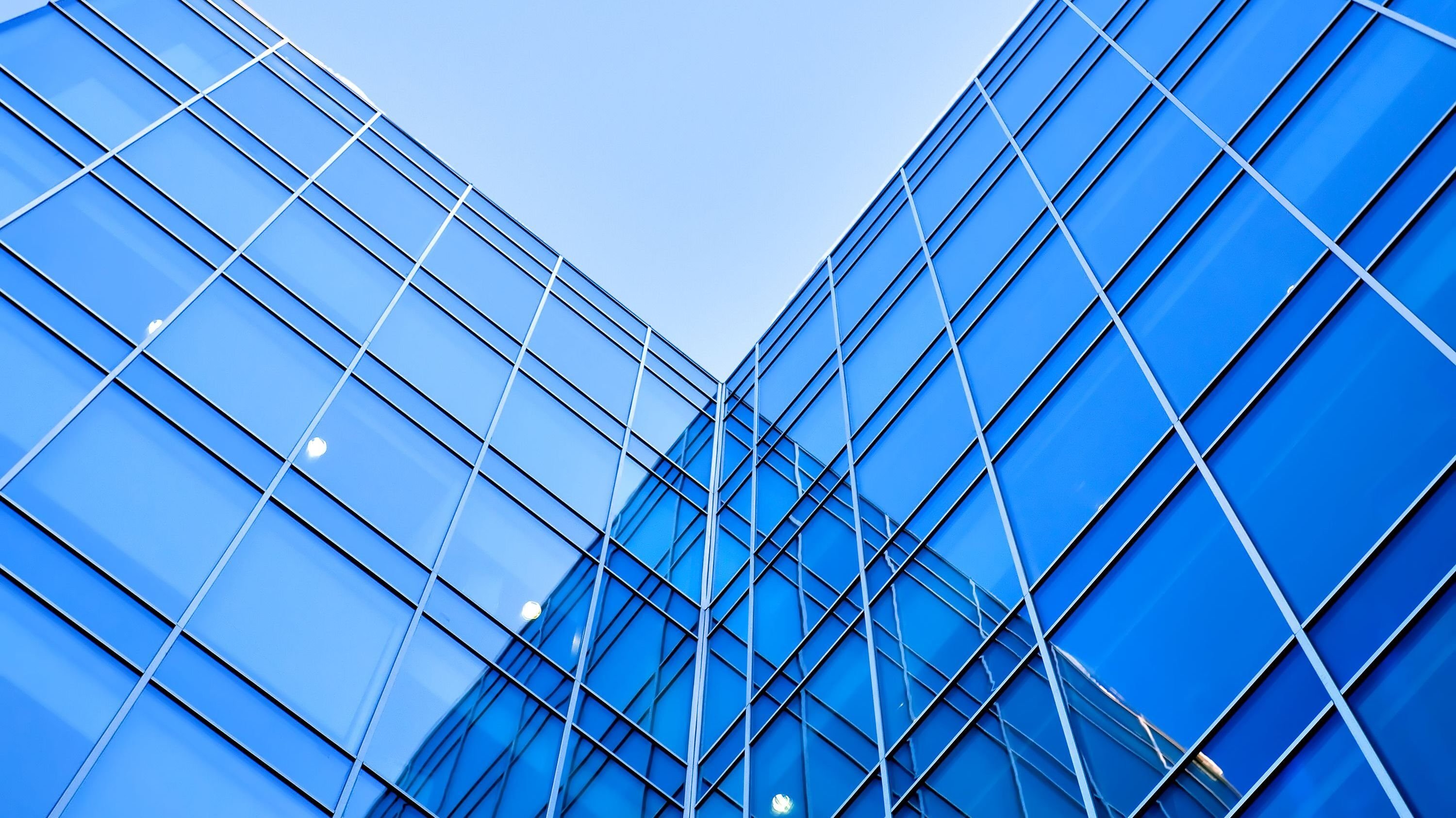 Modern glass business center 
