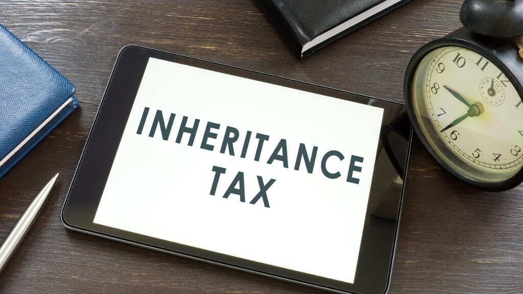 Inheritance Tax words on a tablet