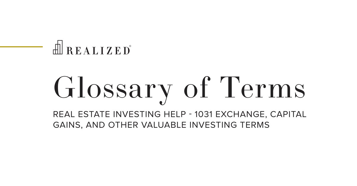 Identification Period Definition Realized Glossary