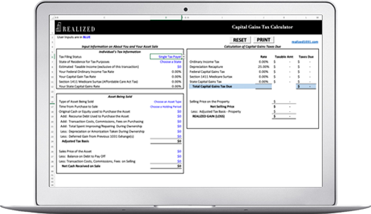 Capital Gains Tax Calculator | Calculate Cap Gain Taxes On Properties