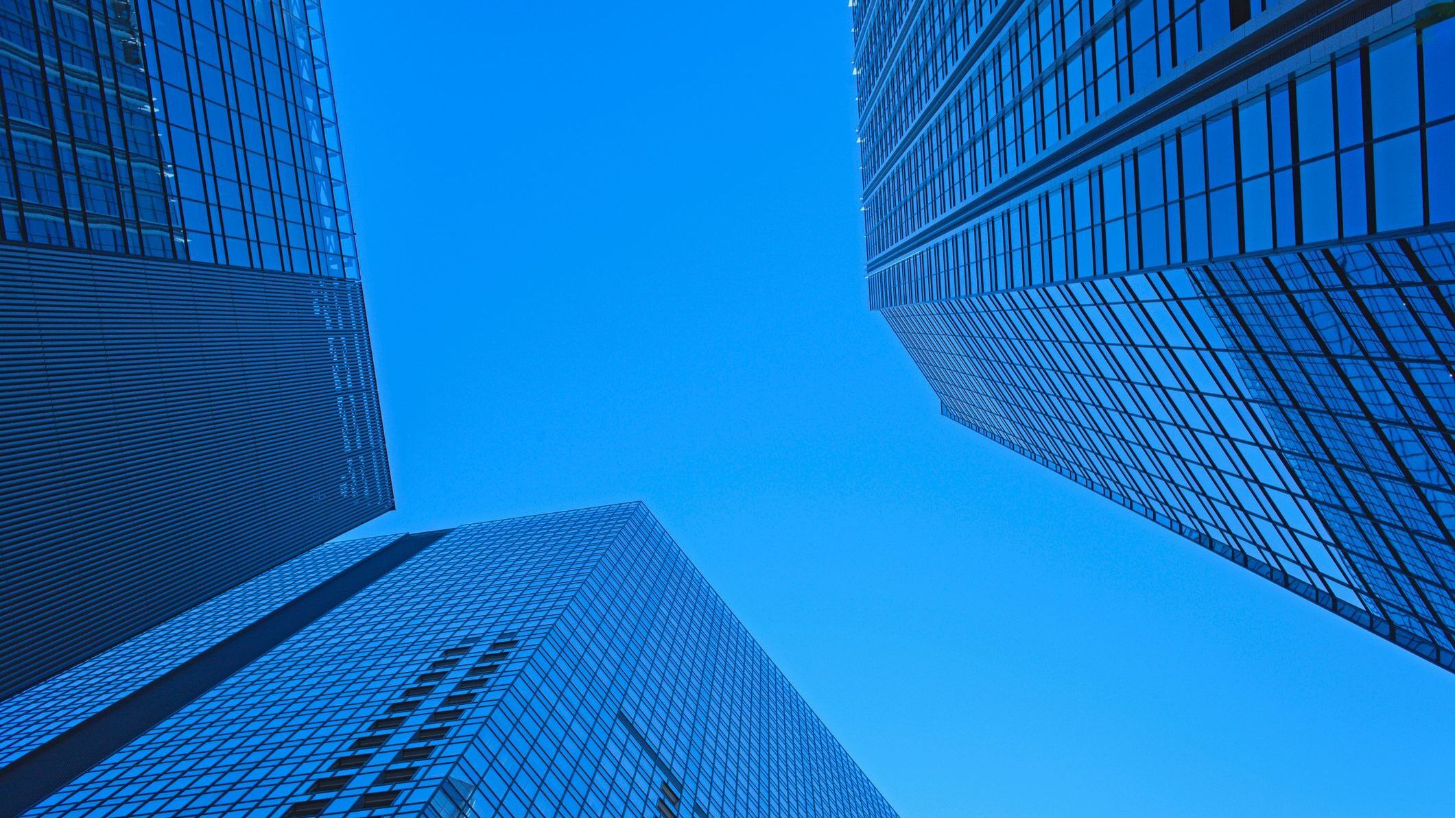 High rise buildings in office area.