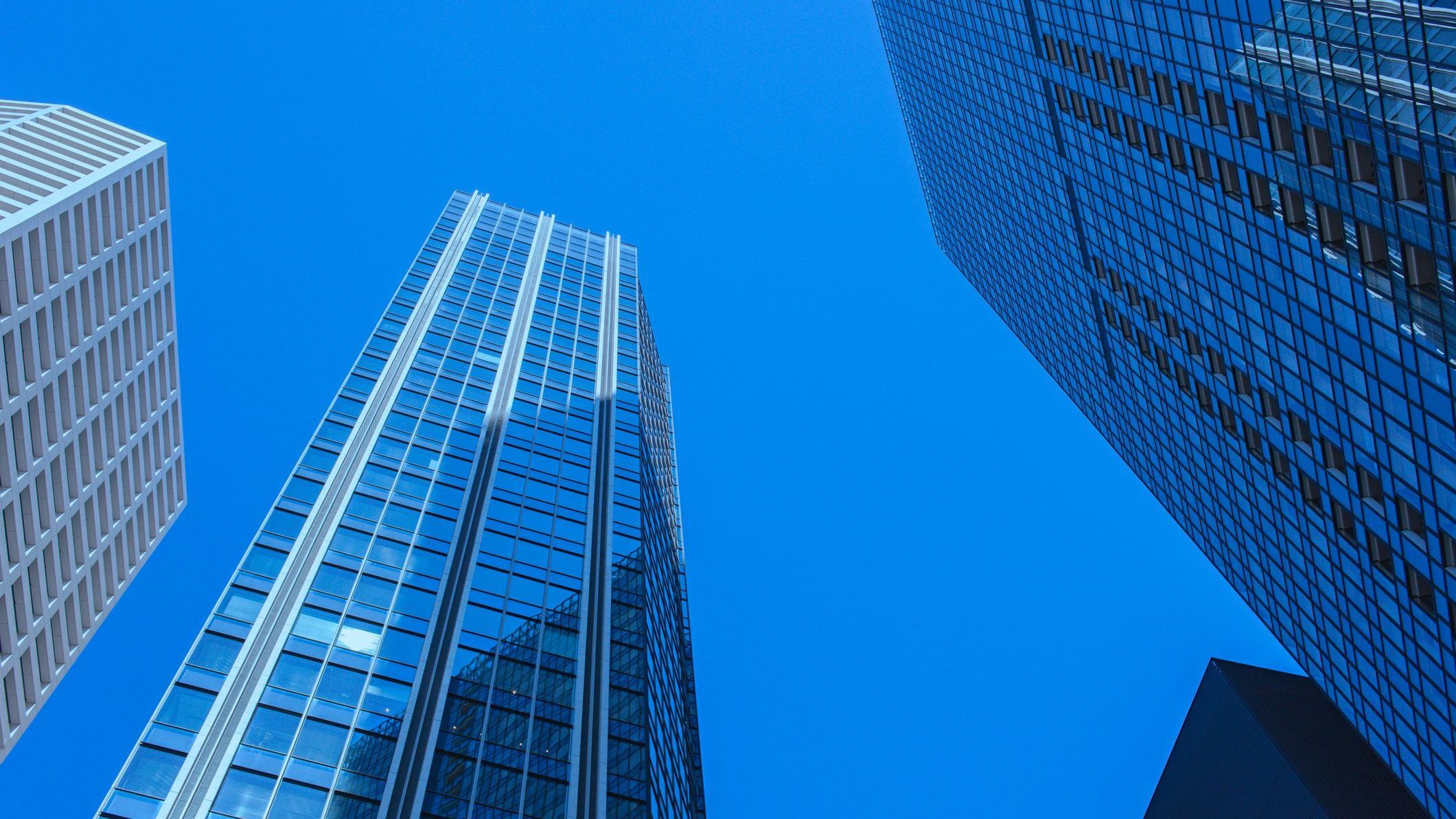 High rise buildings in office area.